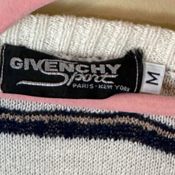 Vintage Givenchy Sport Striped Sweater Size Medium - Picture 5 of 6